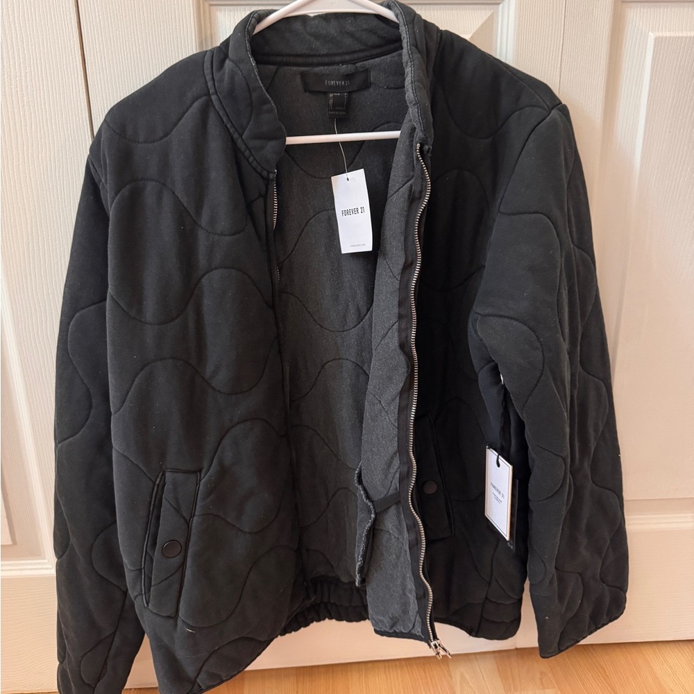 Forever 21 Black Quilted Jacket